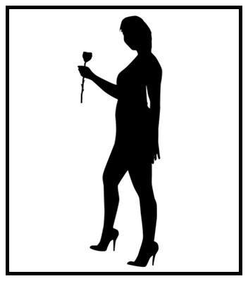 Silhouette of a Woman holding a Flower